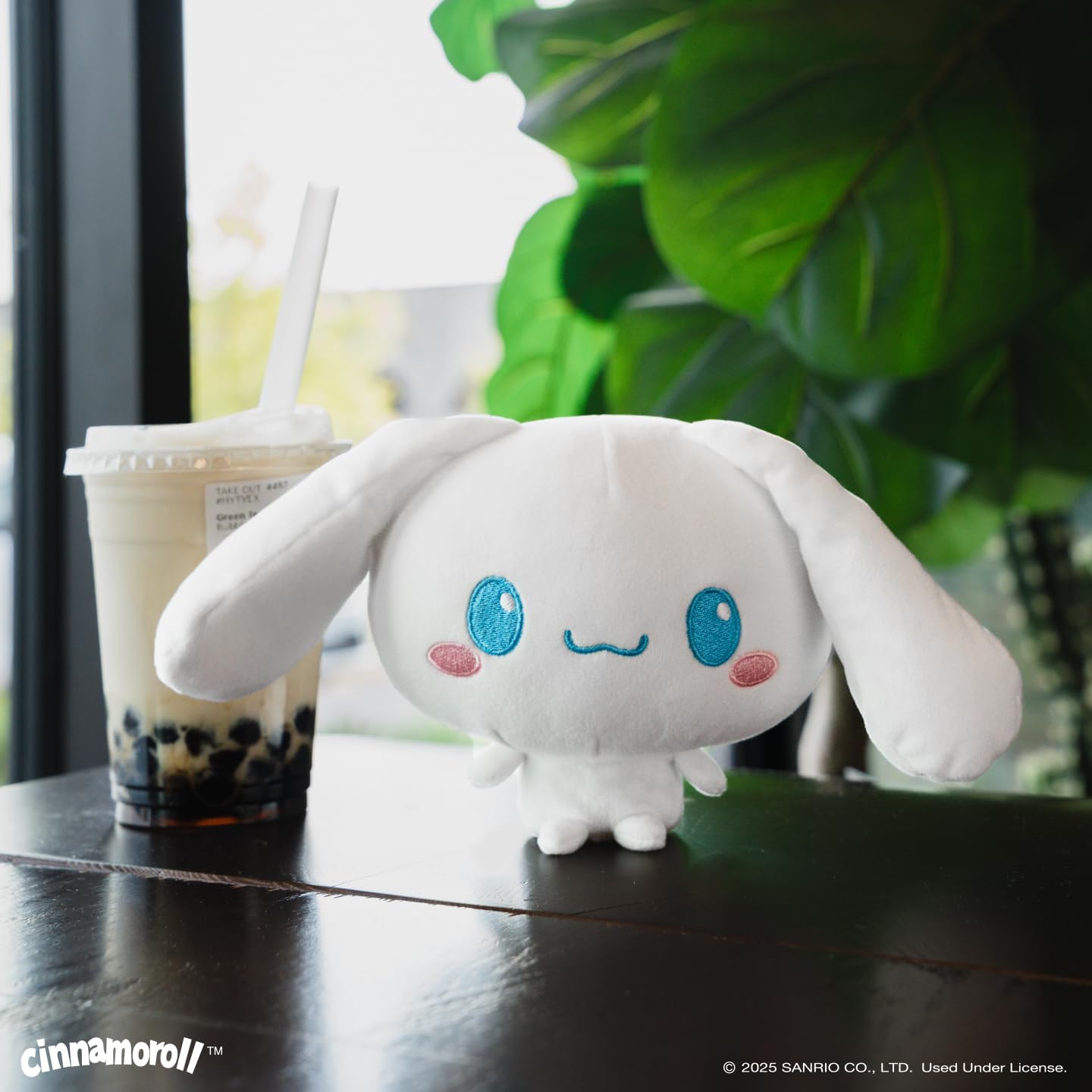 TeeTurtle Cloudheads Cinnamoroll Plush - 5-Inch Official Sanrio Stuffed Animal with Weighted Bottom and Embroidered Details