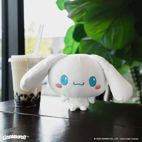 TeeTurtle Cloudheads Cinnamoroll Plush - 5-Inch Official Sanrio Stuffed Animal with Weighted Bottom and Embroidered Details