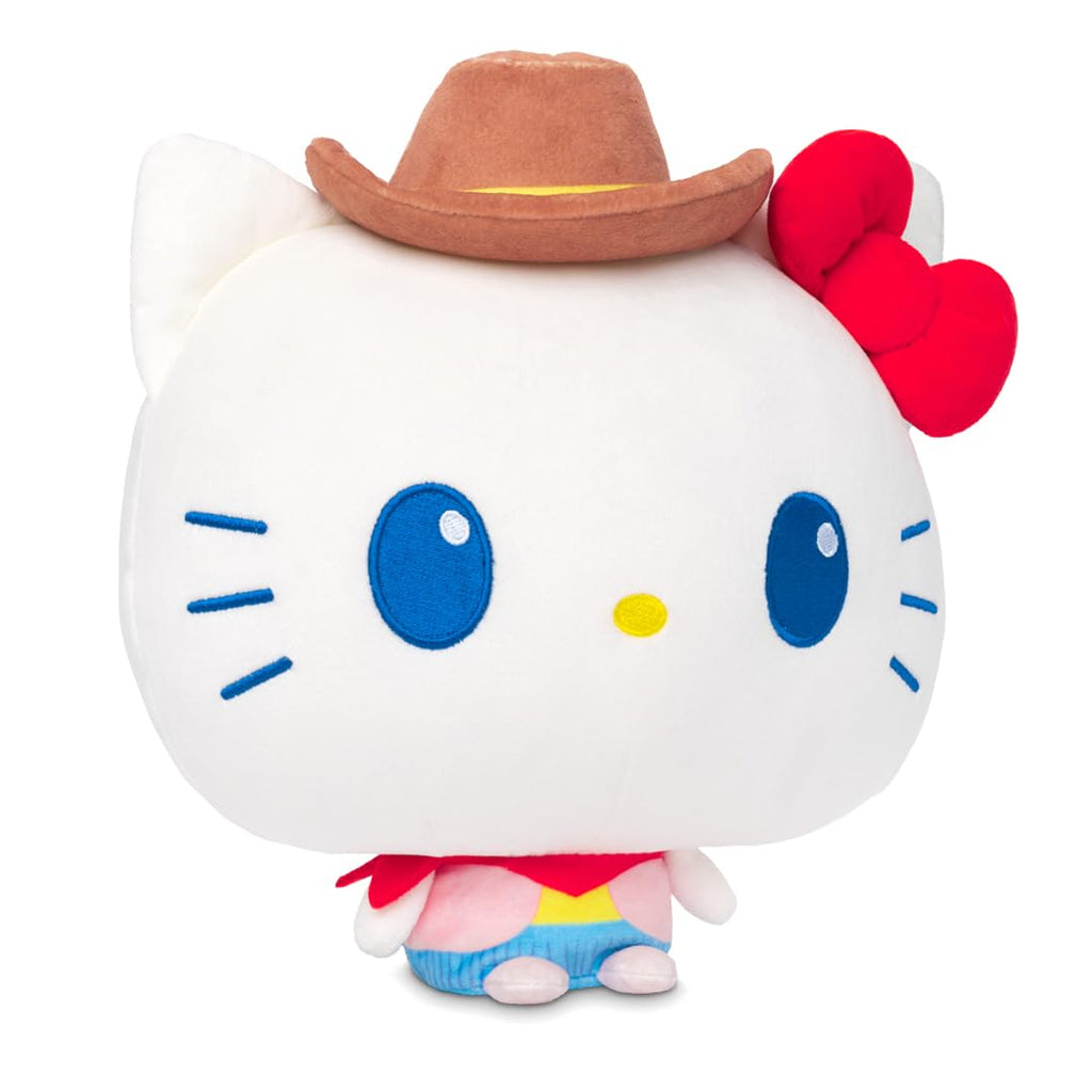TeeTurtle Cloudheads Cowgirl Hello Kitty Plush – 8-Inch Sanrio Amazon Exclusive with Embroidered Details