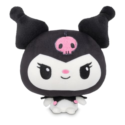 TeeTurtle Cloudheads Kuromi Plush - 5-Inch Official Sanrio Stuffed Animal - Soft Weighted Plush Toy