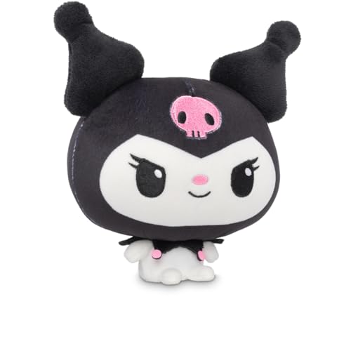 TeeTurtle Cloudheads Kuromi Plush - 5-Inch Official Sanrio Stuffed Animal - Soft Weighted Plush Toy
