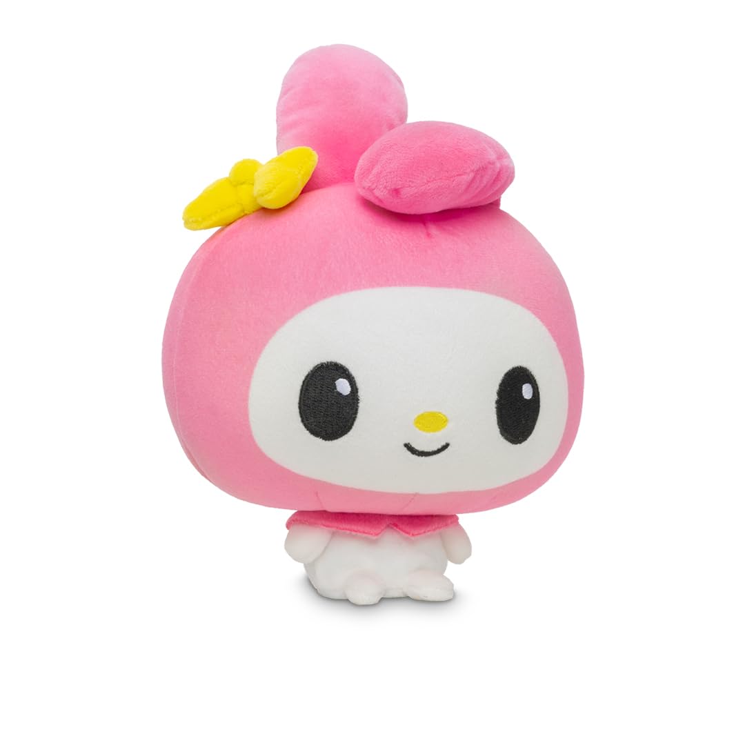 TeeTurtle Cloudheads My Melody Plush - 5-Inch Official Sanrio Weighted Stuffed Animal with Embroidered Details