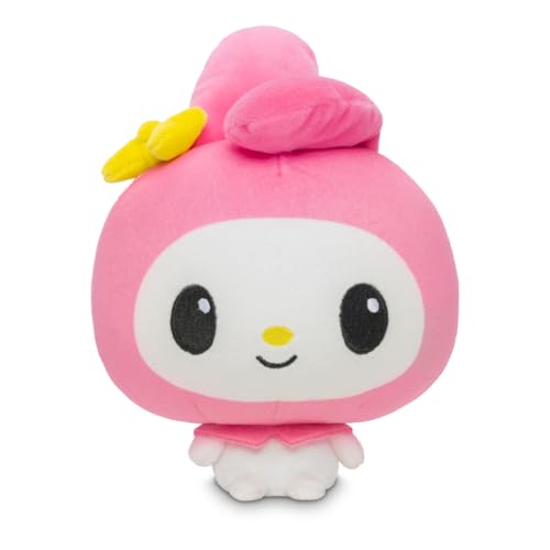 TeeTurtle Cloudheads My Melody Plush - 5-Inch Official Sanrio Weighted Stuffed Animal with Embroidered Details