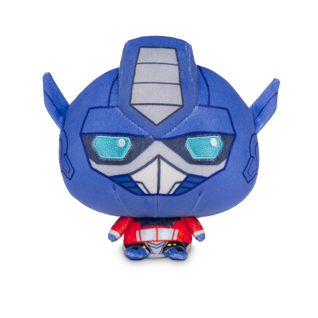 TeeTurtle Cloudheads Optimus Prime Plush – 5-Inch Officially Licensed Transformers Stuffed Animal with Weighted Bottom and Embroidered Details