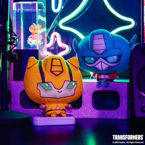 TeeTurtle Cloudheads Optimus Prime Plush – 5-Inch Officially Licensed Transformers Stuffed Animal with Weighted Bottom and Embroidered Details