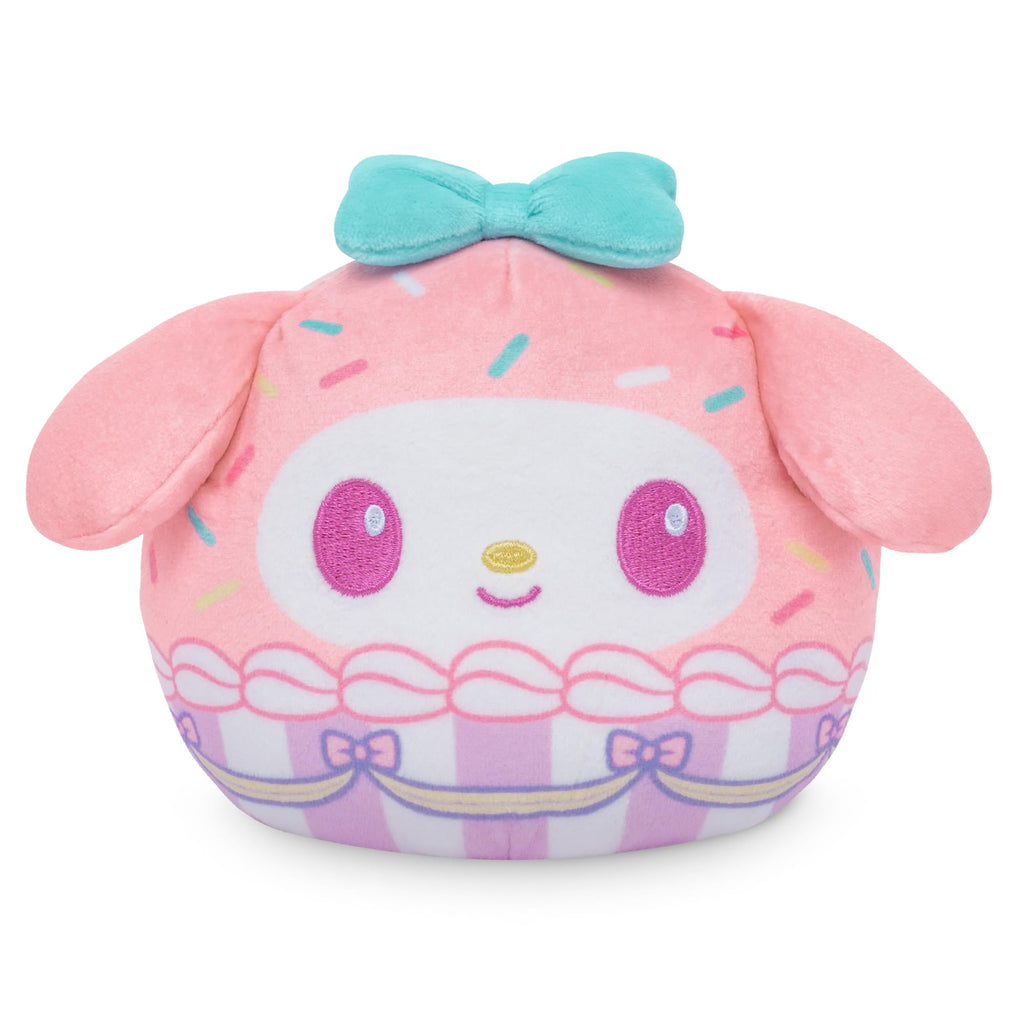 TeeTurtle My Melody Reversible 4" Cupcake Scented Plushie - Cute Kawaii Sanrio Soft Stuffed Animal