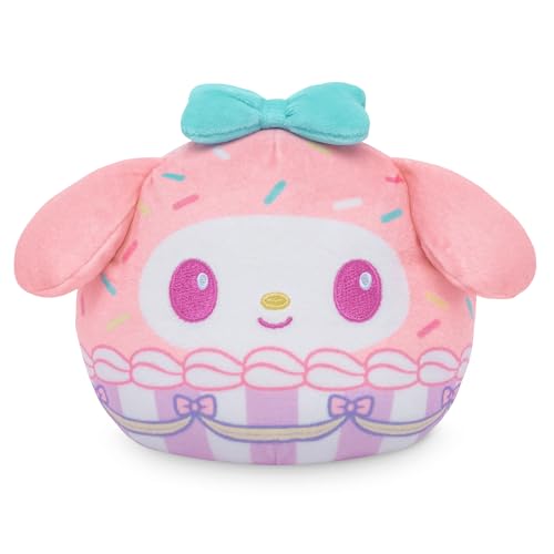 TeeTurtle My Melody Reversible 4" Cupcake Scented Plushie - Cute Kawaii Sanrio Soft Stuffed Animal