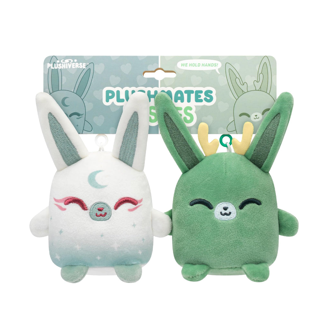 TeeTurtle Plushiverse Plushmates Besties Keychain Set – Cute Collectible Plush Keychains