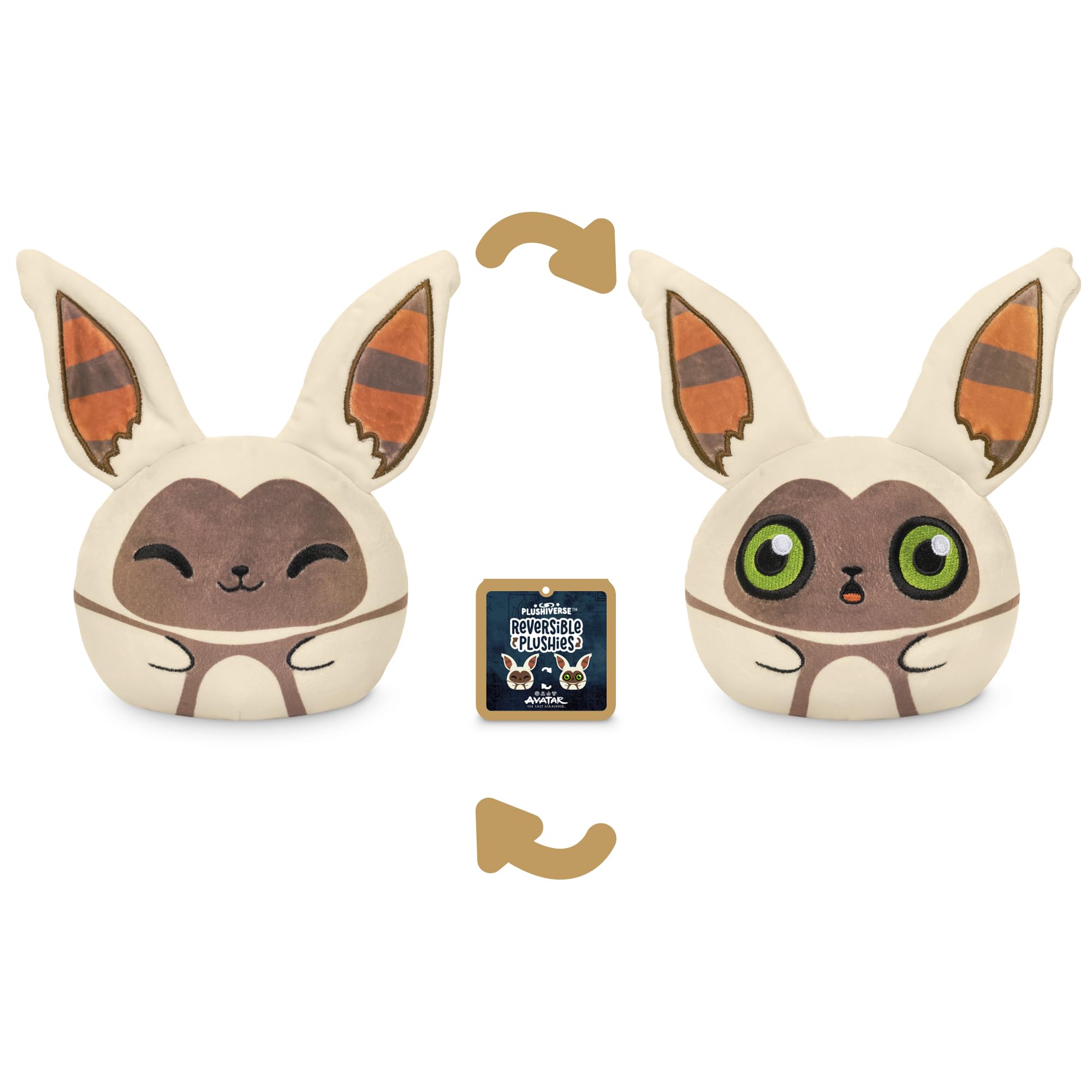TeeTurtle Reversible Avatar Momo Plushie – 4-Inch Two-Sided Flip Toy with Embroidered Details