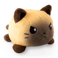 TeeTurtle Reversible Cat Plushie - 4-Inch Siamese Two-Sided Flip Toy with Embroidered Details - Cute Mini Collectible for All Ages