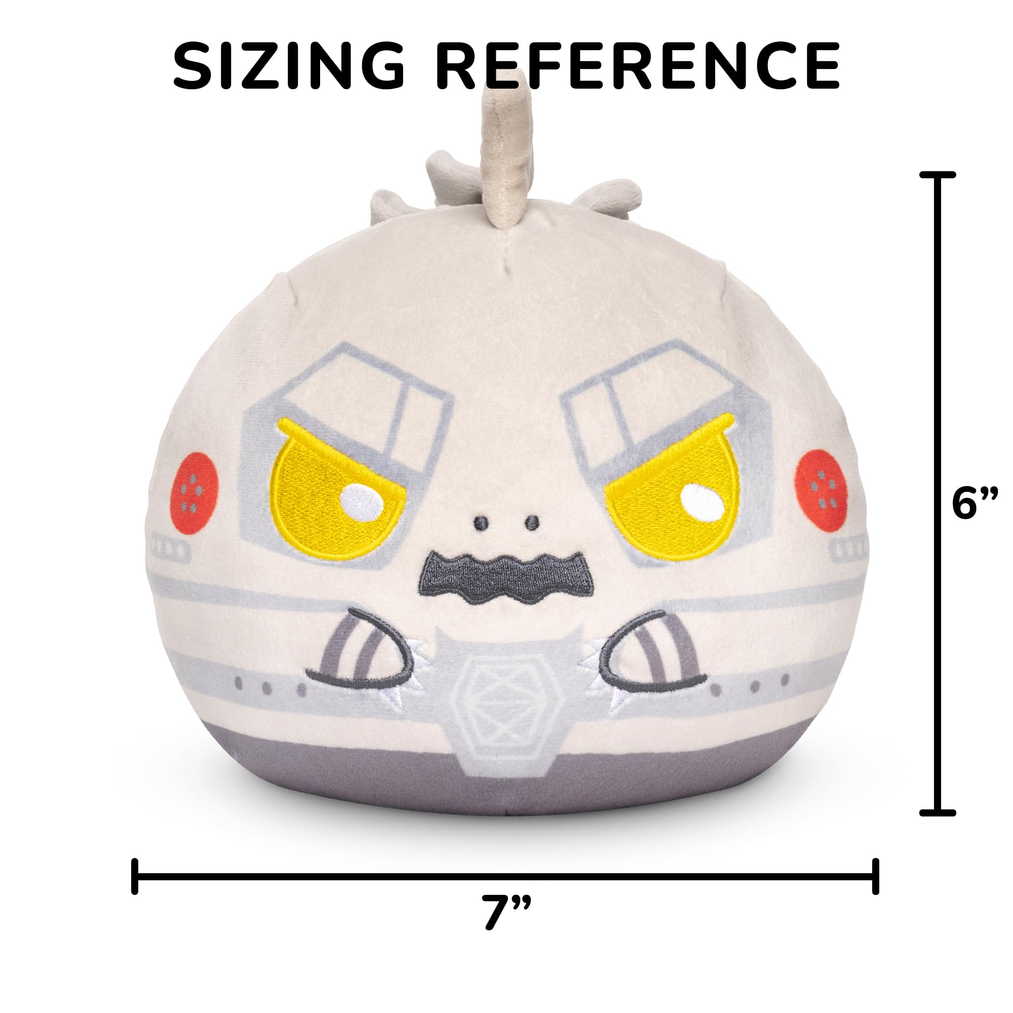 TeeTurtle Reversible Godzilla MechaGodzilla 6-Inch Two-Sided Flip Plush Toy with Embroidered Details