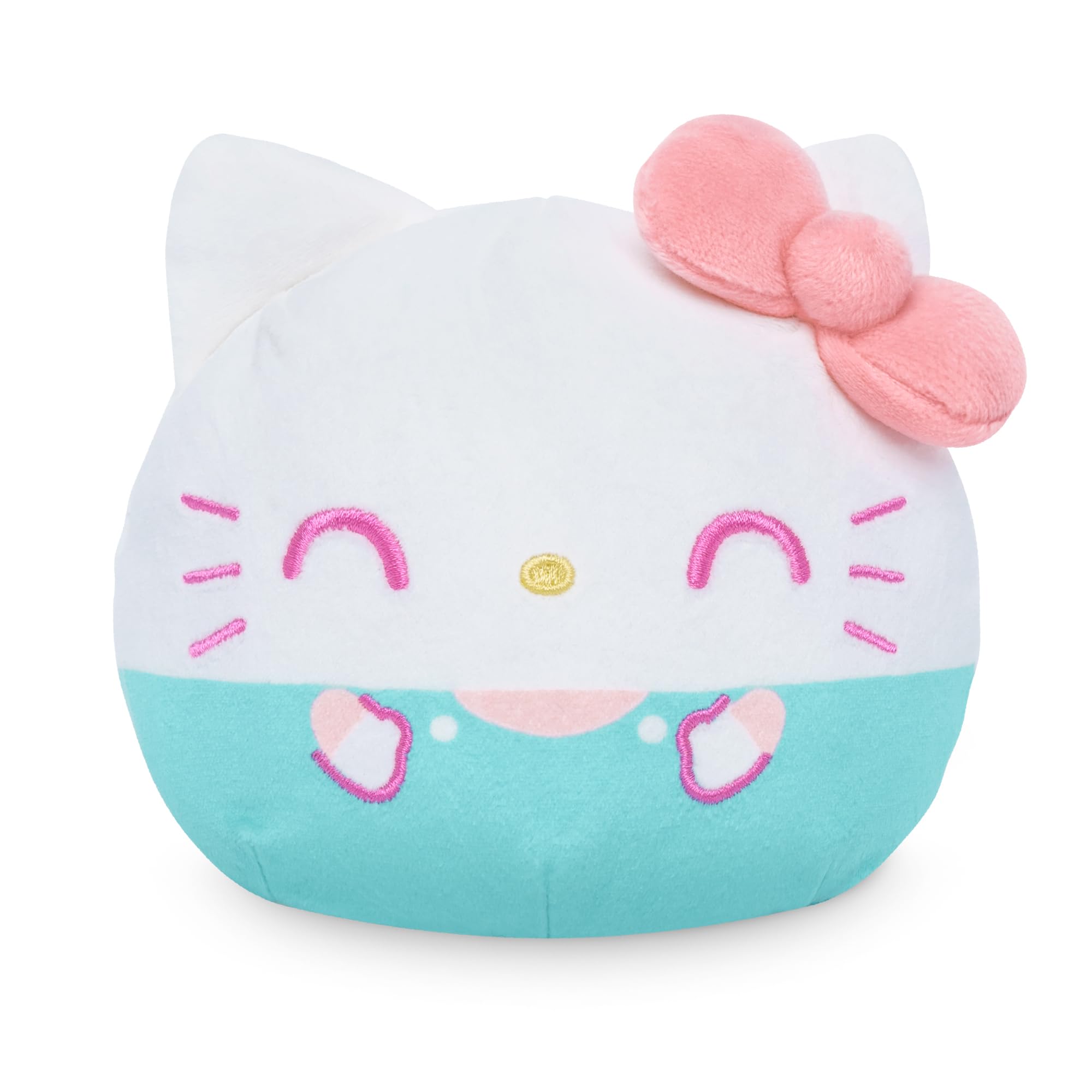 TeeTurtle Reversible Hello Kitty 4-Inch Plush: Two-Sided Cupcake Flip Toy with Embroidered Details