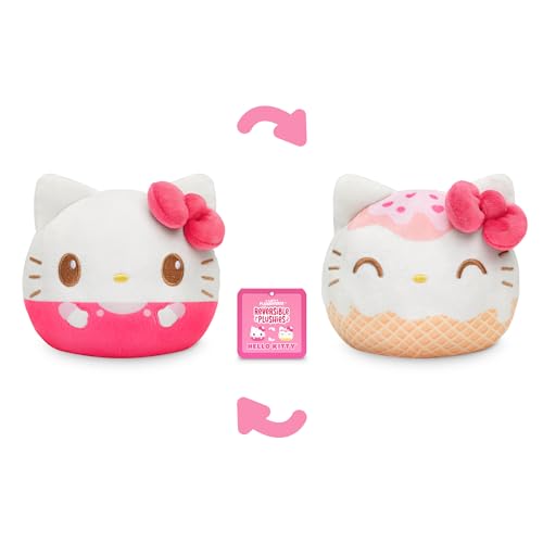 TeeTurtle Reversible Hello Kitty Plushie 4-Inch Ice Cream Flip Toy