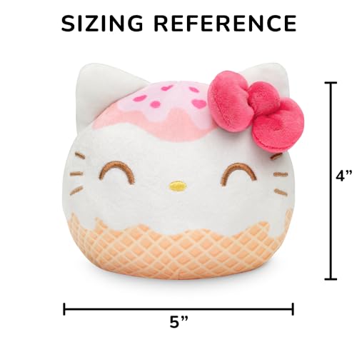 TeeTurtle Reversible Hello Kitty Plushie 4-Inch Ice Cream Flip Toy
