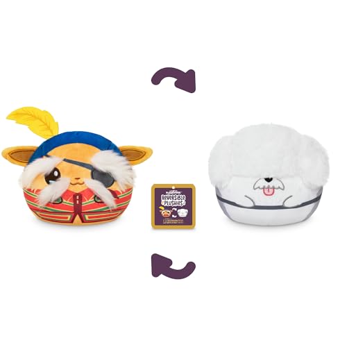 TeeTurtle Reversible Labyrinth Plush – Didymus & Ambrosius 4-Inch Flip Toy with Embroidered Details