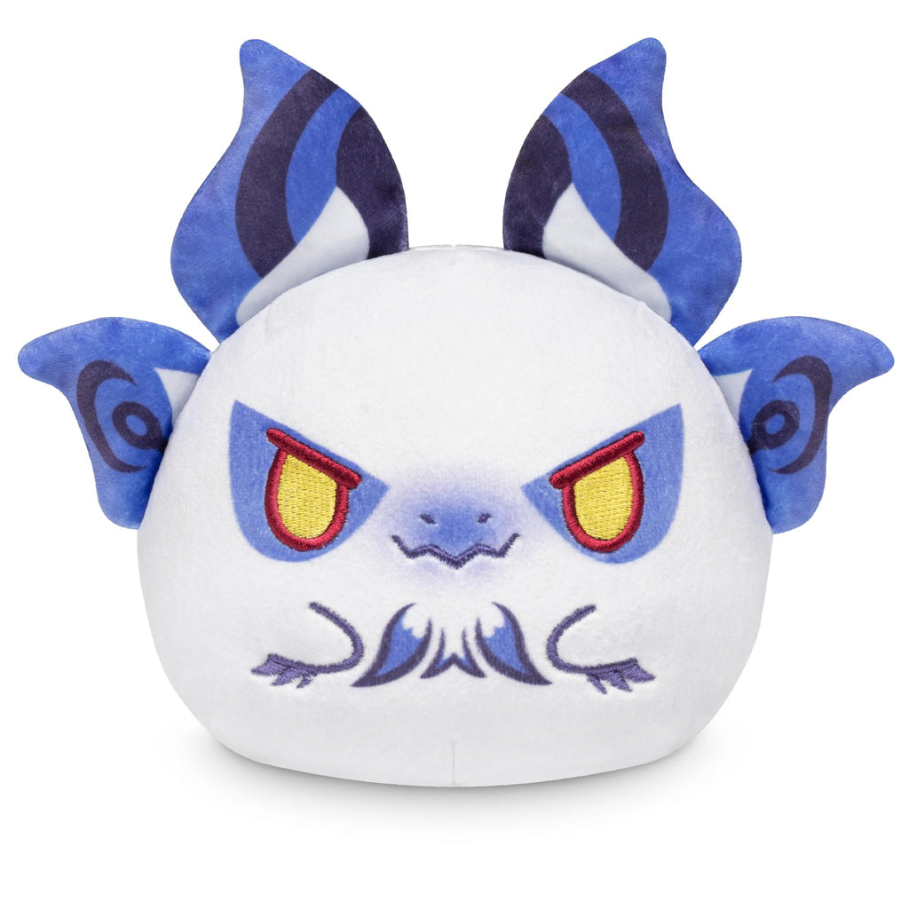 TeeTurtle Reversible Mizutsune Plushie – 4-Inch Double-Sided Flip Toy, White & Blue, Officially Licensed Capcom Collectible
