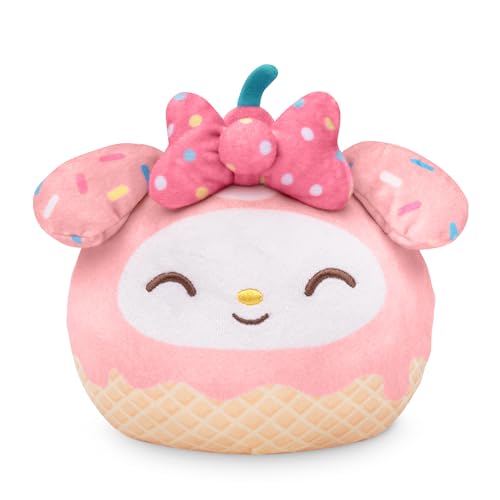 TeeTurtle Reversible My Melody Plushie – 4-Inch Two-Sided Flip Toy with Embroidered Details