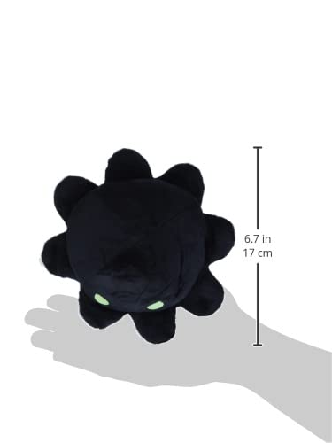 TeeTurtle Reversible Octopus Plushie – Glow in the Dark 4-Inch Flip Toy with Embroidered Details