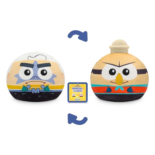 TeeTurtle Reversible Spongebob Squarepants Plush - Barnacle Boy and Mermaid Man 6-Inch Flip Toy