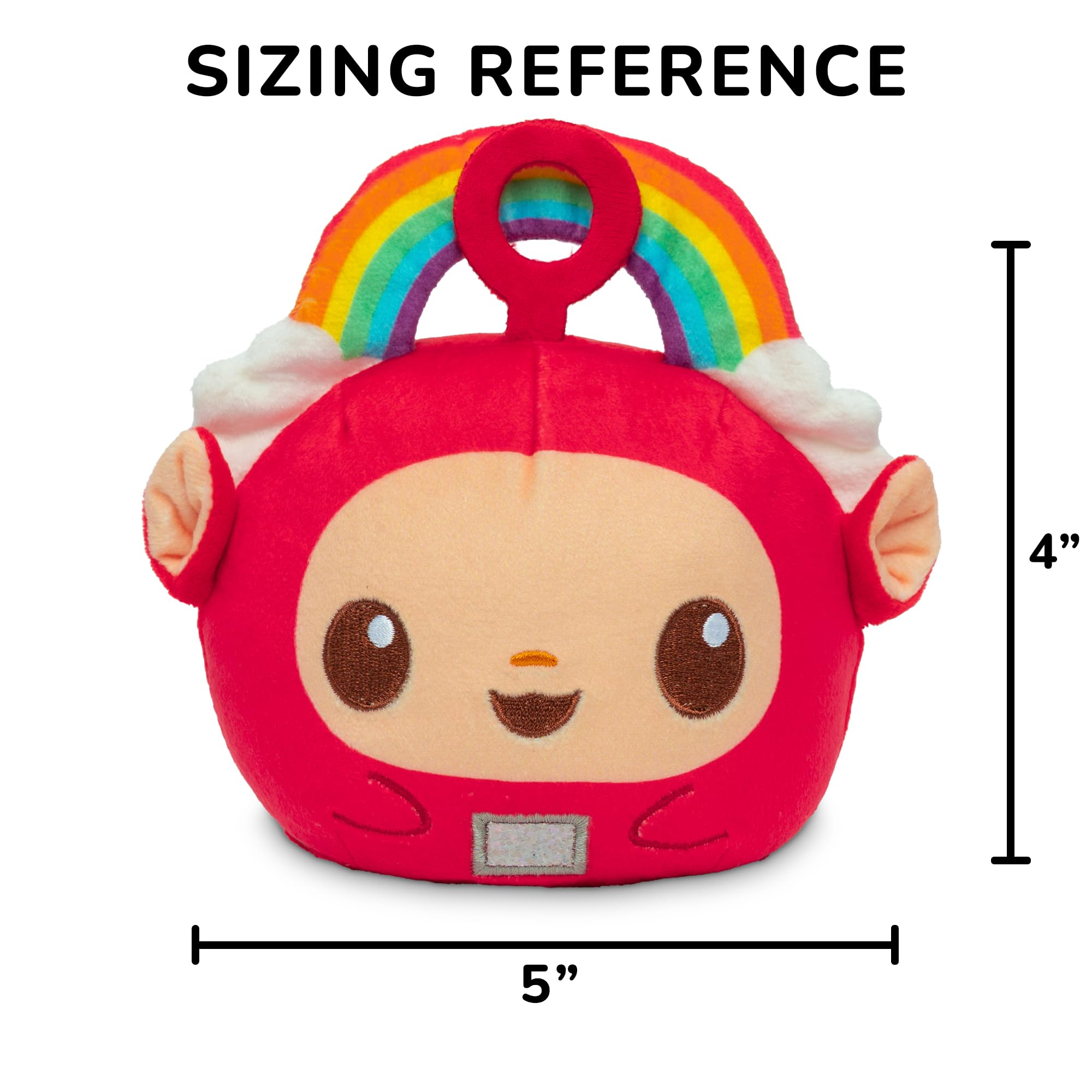 TeeTurtle Teletubbies Po Reversible Flip Plush Toy - 4-Inch Two-Sided Soft Collectible