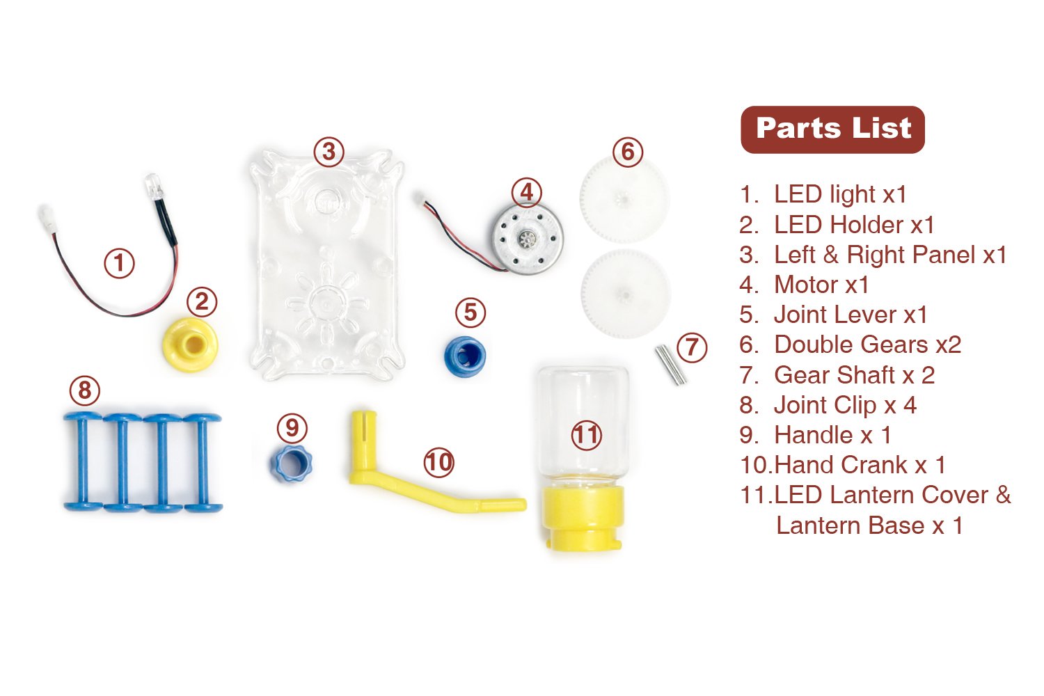 Tenergy ODEV Dynamo Lantern: Hand-Crank STEM Building Toy for Ages 14+