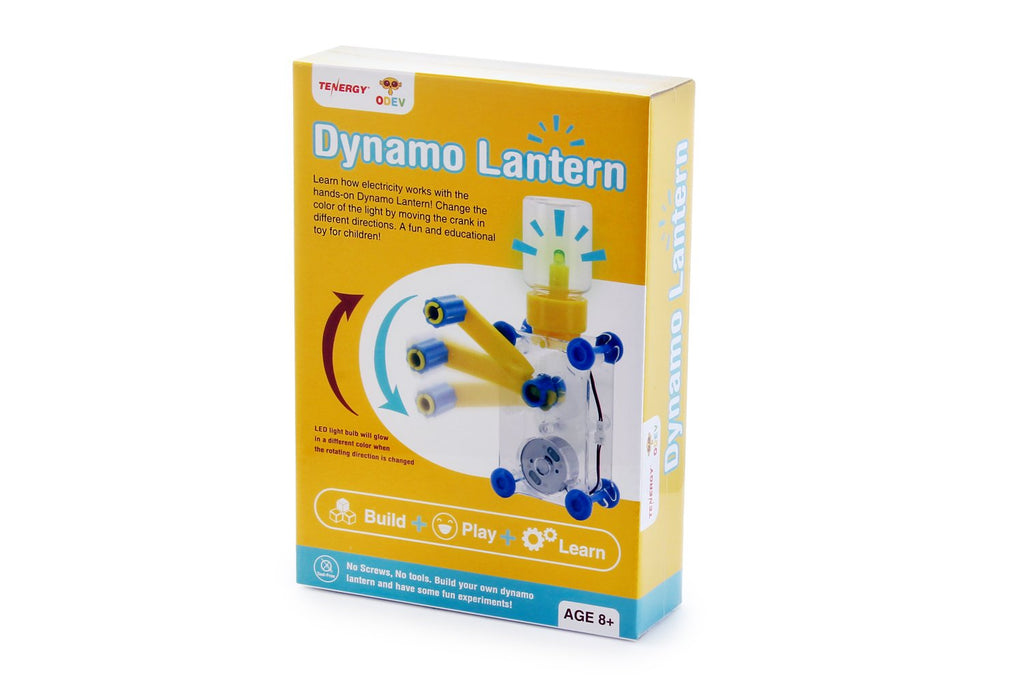 Tenergy ODEV Dynamo Lantern: Hand-Crank STEM Building Toy for Ages 14+