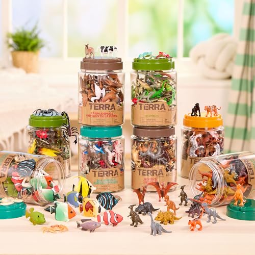 Terra by Battat 60-Piece Insect Toy Tube – Realistic Mini Bugs for Kids Ages 3+