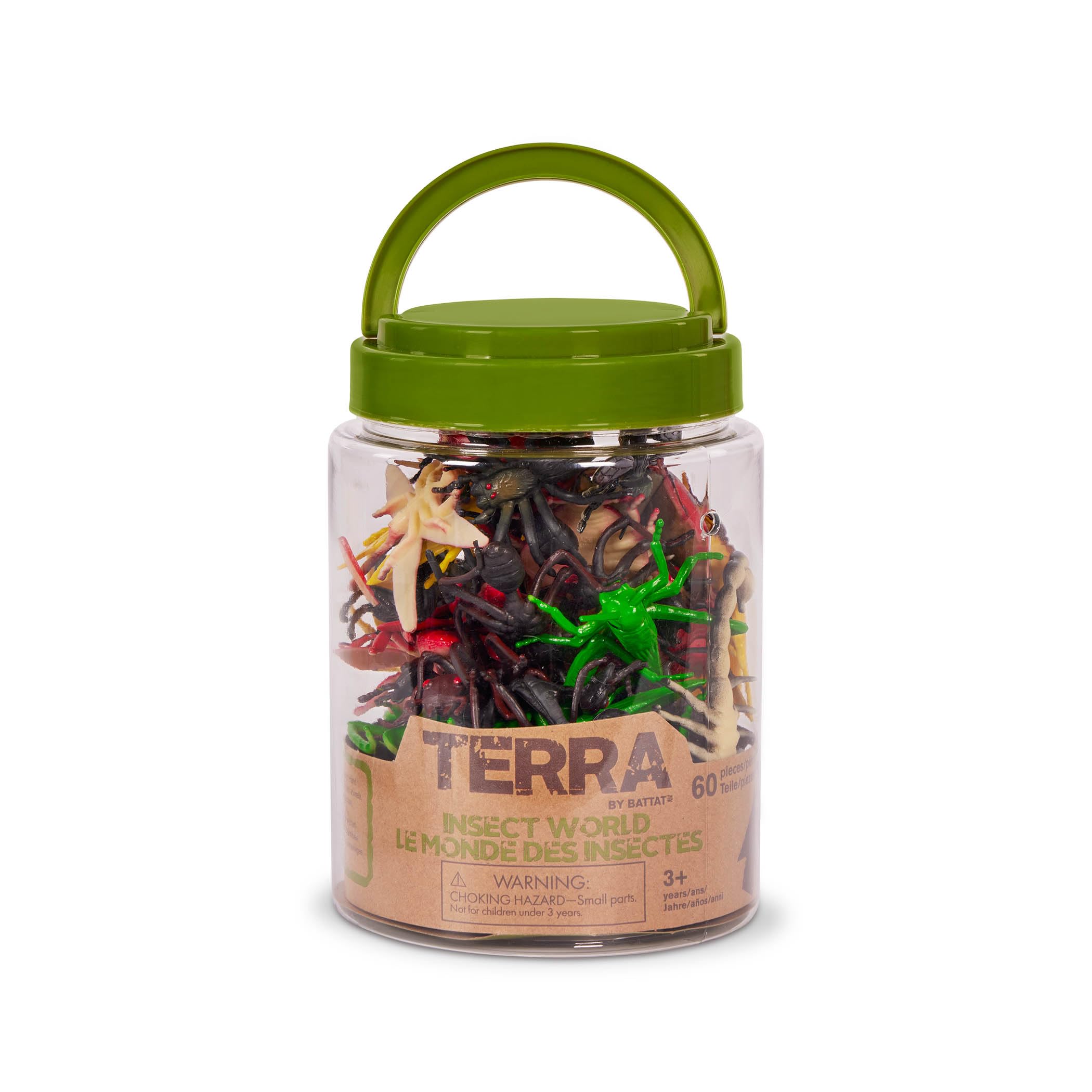 Terra by Battat 60-Piece Insect Toy Tube – Realistic Mini Bugs for Kids Ages 3+