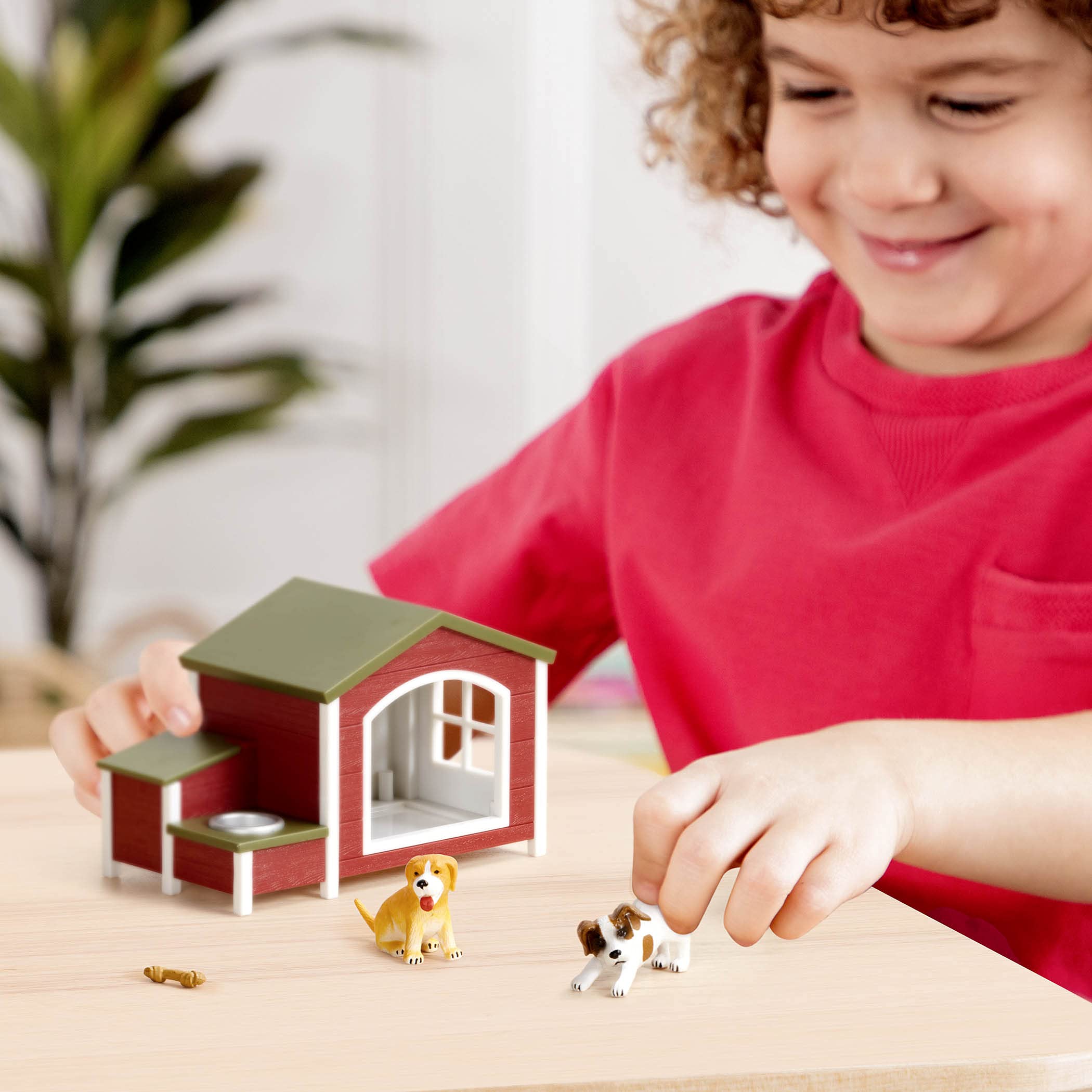 Terra by Battat Dog House Playset – 2 Toy Dog Figurines with Accessories for Kids Ages 3+