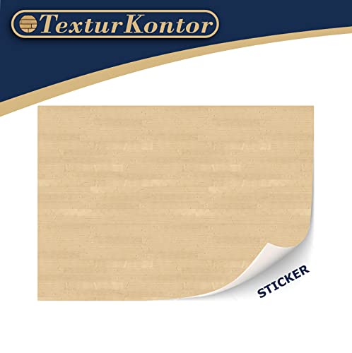 TexturKontor 1:12 Scale Self-Adhesive Dollhouse Flooring – Maple, 3 Sheets (DIN A4)