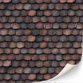 TexturKontor Self-Adhesive Roof Tile Sheets for 1:12 Scale Dollhouses – 3 Red Shingle Sheets, DIN A4