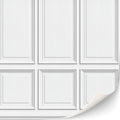 TexturKontor Self-Adhesive Wall Cladding for 1:12 Scale Dollhouses – 3 Wood Paneled Sheets (Renaissance)