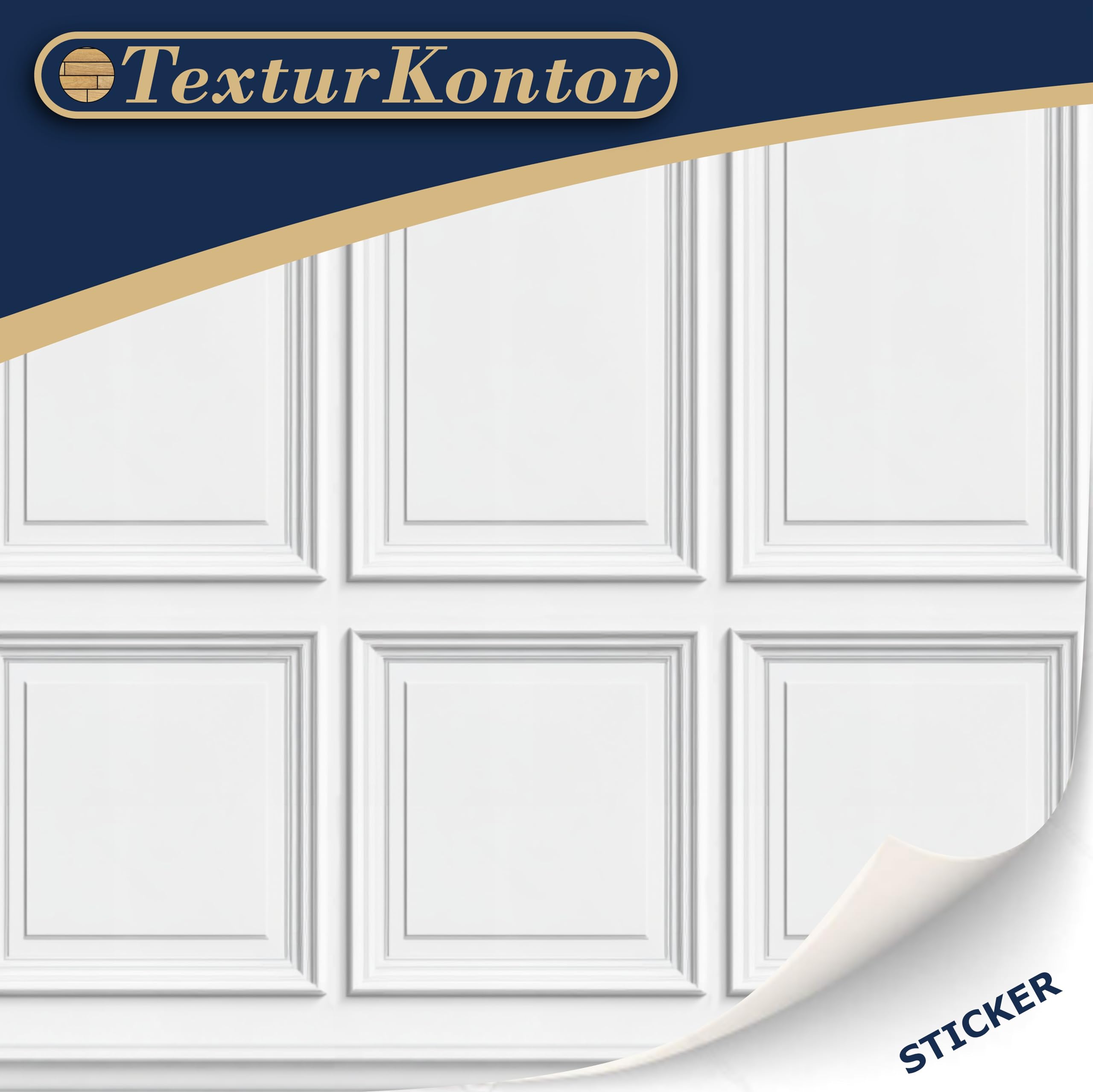 TexturKontor Self-Adhesive Wall Cladding for 1:12 Scale Dollhouses – 3 Wood Paneled Sheets (Renaissance)