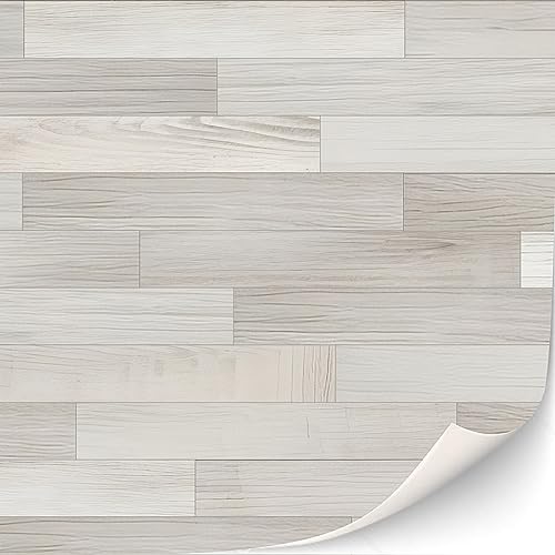 TexturKontor White Oak Self-Adhesive Dollhouse Flooring, 3 Sheets, 1:12 Scale
