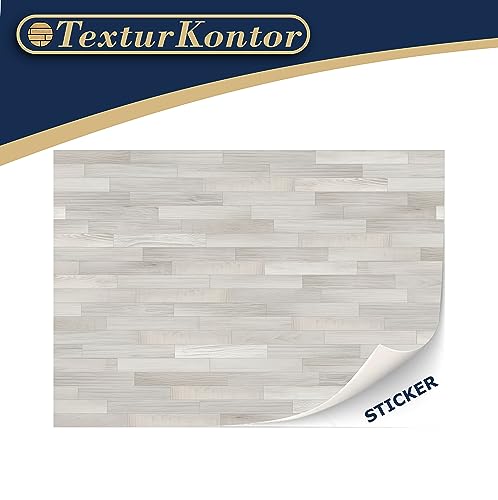 TexturKontor White Oak Self-Adhesive Dollhouse Flooring, 3 Sheets, 1:12 Scale