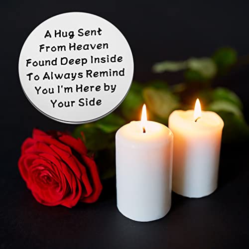 TGBJE Memorial Hug Token – Stainless Steel Sympathy Coin for Bereavement Gift