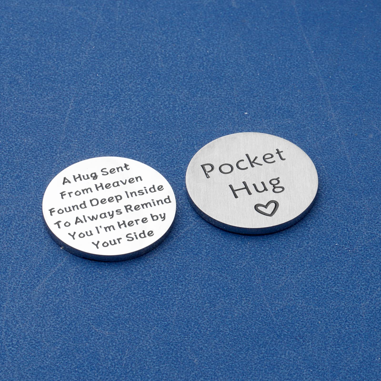 TGBJE Memorial Hug Token – Stainless Steel Sympathy Coin for Bereavement Gift