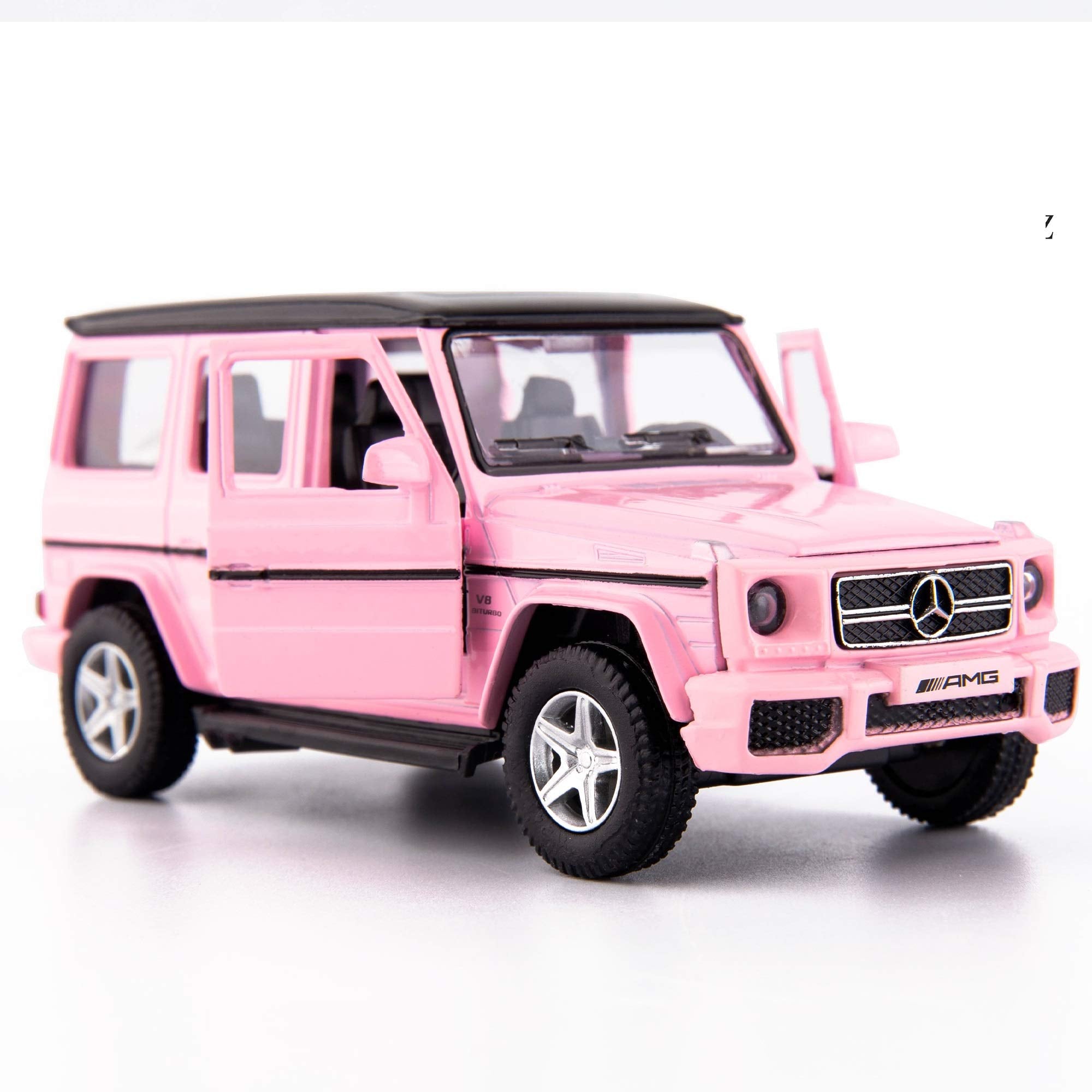 TGRCM-CZ 1:36 Scale Pink Mercedes-Benz G63 Pull-Back Die-Cast Car Model for Kids and Collectors