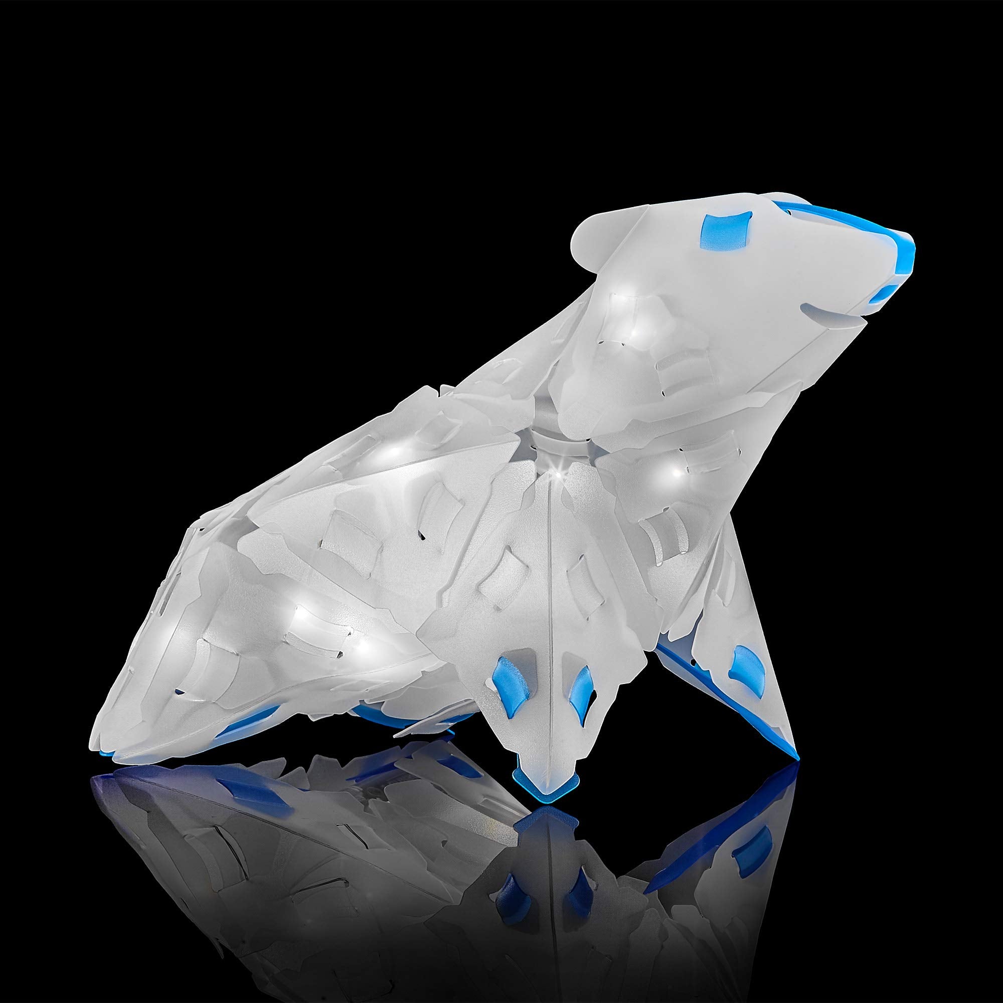Thames & Kosmos Creatto Northern Lights Polar Bear & Winter Pals Light-Up 3D Puzzle Kit – 41 Pieces, 20 LED Lights, Ages 8+