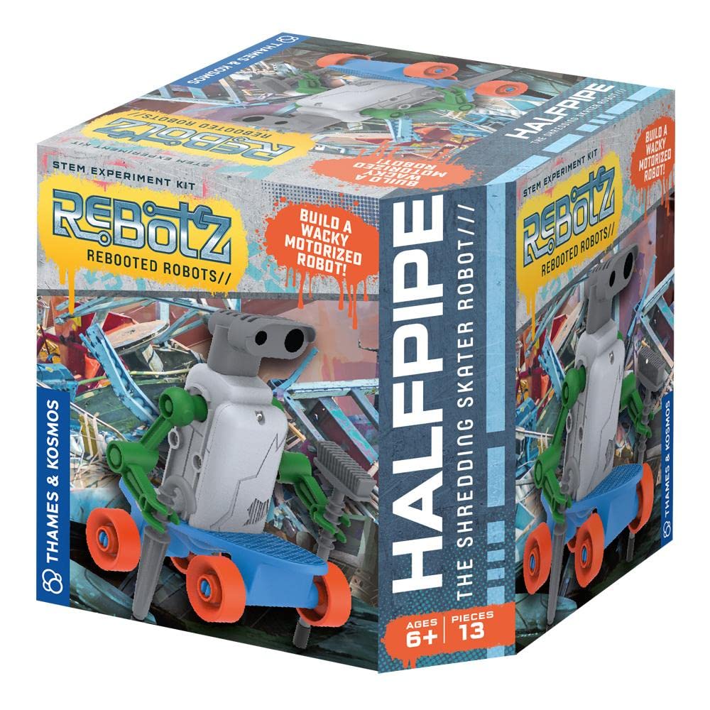 Thames & Kosmos ReBotz Halfpipe: Build a Motorized Skateboard Robot