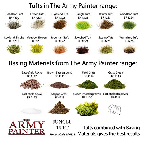 The Army Painter Jungle Tuft – 3 Sizes for Realistic Diorama Bases