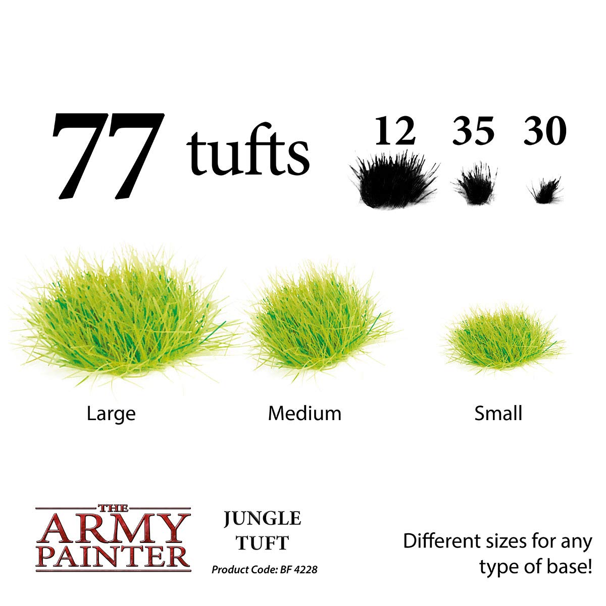 The Army Painter Jungle Tuft – 3 Sizes for Realistic Diorama Bases