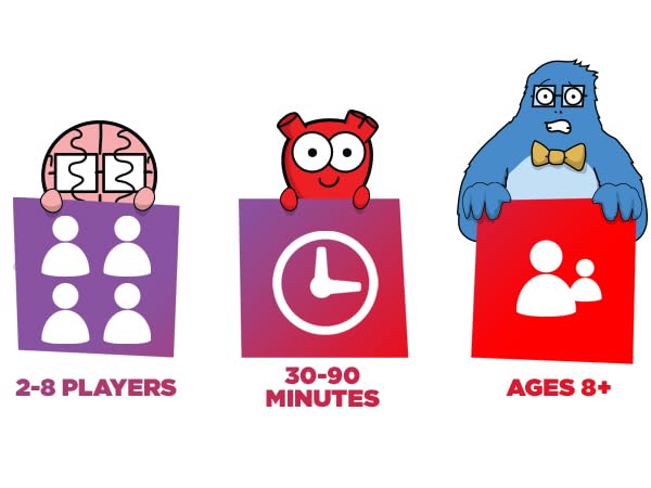 The Awkward Yeti Heart & Brain Card Game – Hilarious Family Party Game for Kids, Teens & Adults