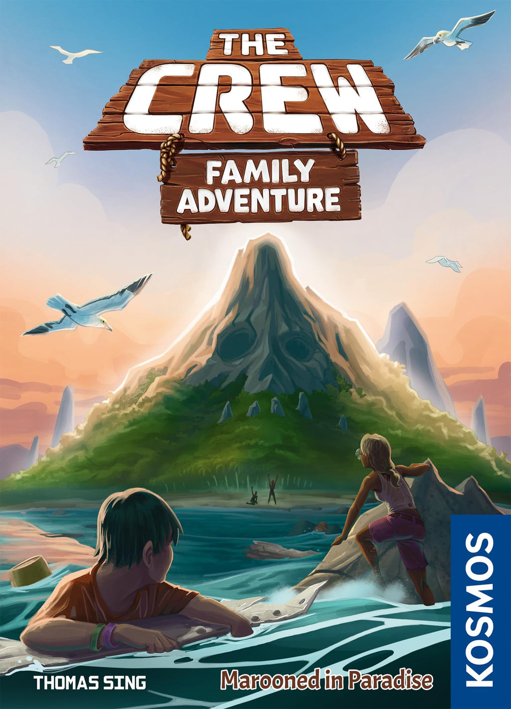 The Crew: Family Adventure - Marooned in Paradise – Cooperative Card Game for Ages 8+ (2-5 Players, 15 Min)