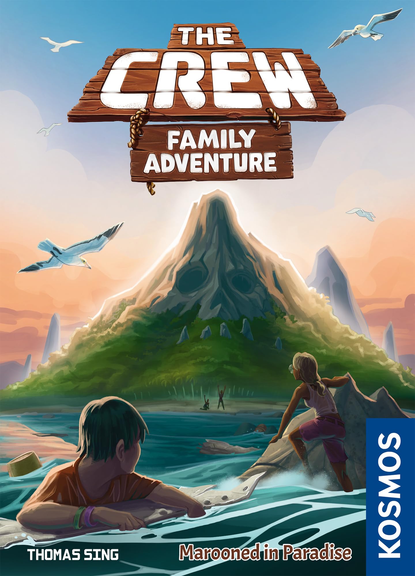 The Crew: Family Adventure - Marooned in Paradise – Cooperative Card Game for Ages 8+ (2-5 Players, 15 Min)