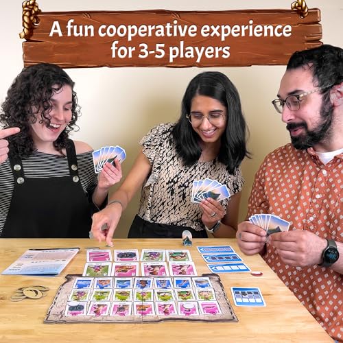The Crew: Family Adventure - Marooned in Paradise – Cooperative Card Game for Ages 8+ (2-5 Players, 15 Min)
