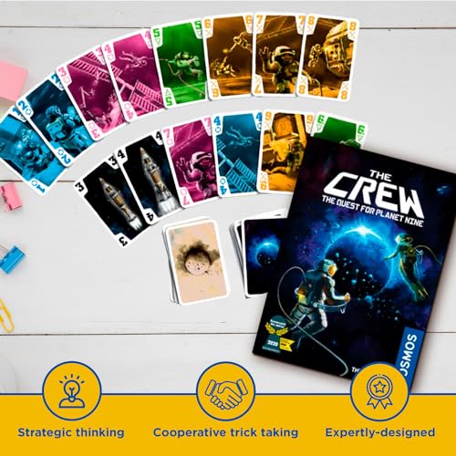 The Crew: Quest for Planet Nine – Cooperative Trick-Taking Card Game (3-5 Players, Ages 10+)