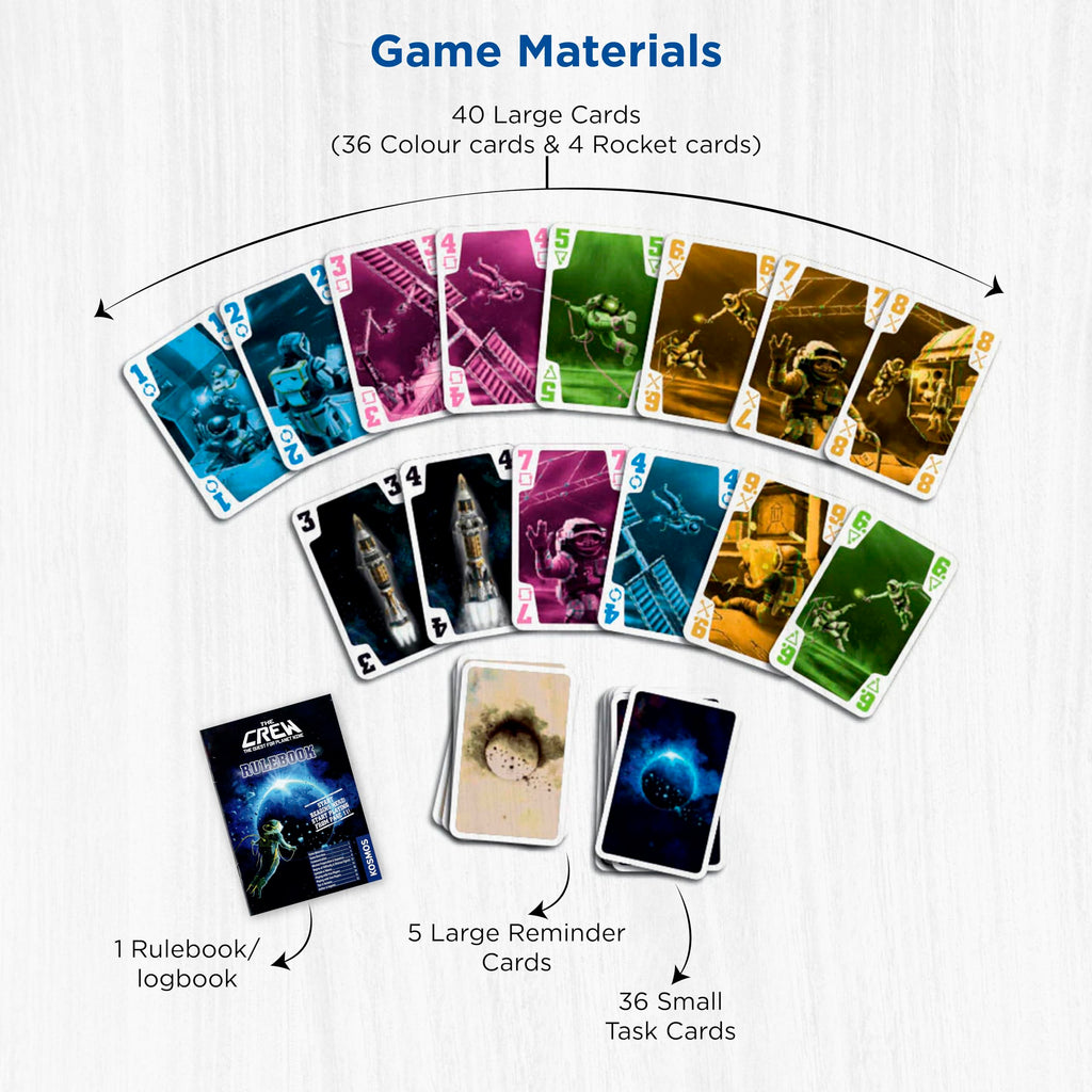 The Crew: Quest for Planet Nine – Cooperative Trick-Taking Card Game (3-5 Players, Ages 10+)