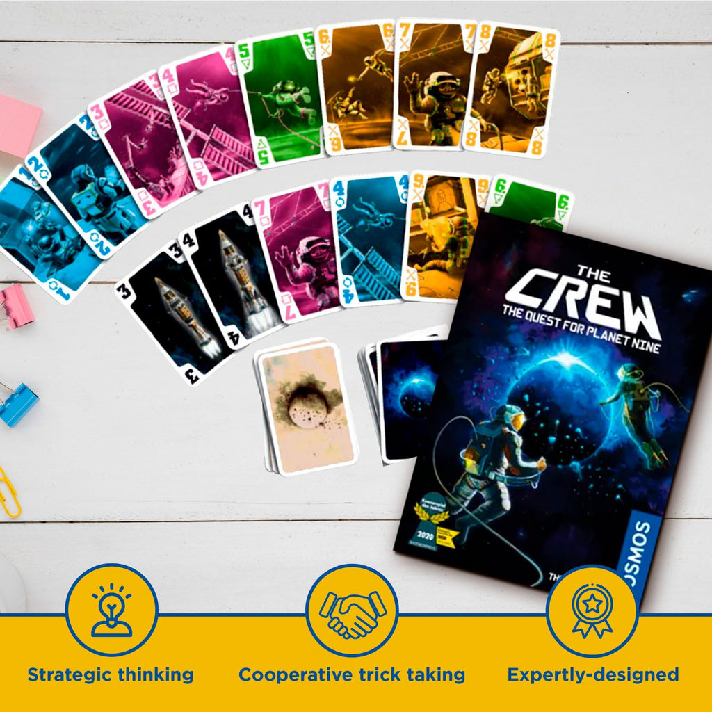 The Crew: Quest for Planet Nine – Cooperative Trick-Taking Card Game (3-5 Players, Ages 10+)