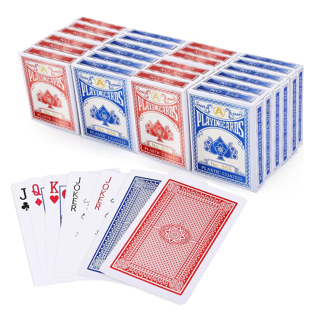 The Dreidel Company 12-Deck Playing Cards Set – Poker Size, Standard Index, 52 Cards + 2 Jokers